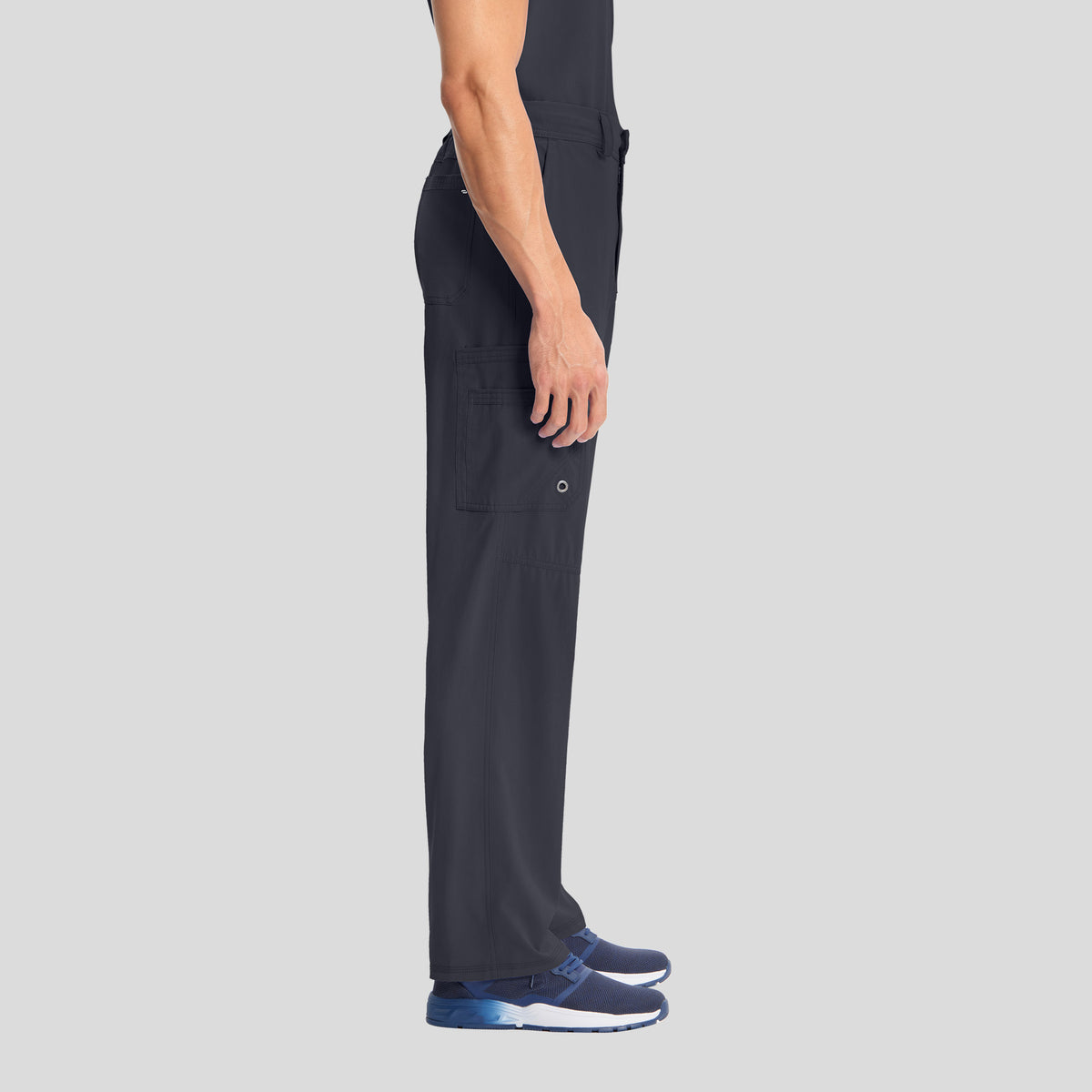 Men's Zip Fly Cargo Scrub Pant | Pewter
