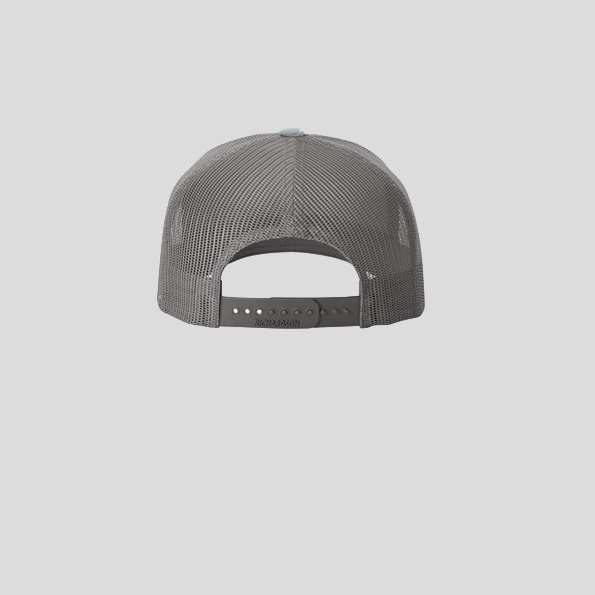 Printed Five-Panel Trucker Hat | Saltwater Duck Camo/Charcoal