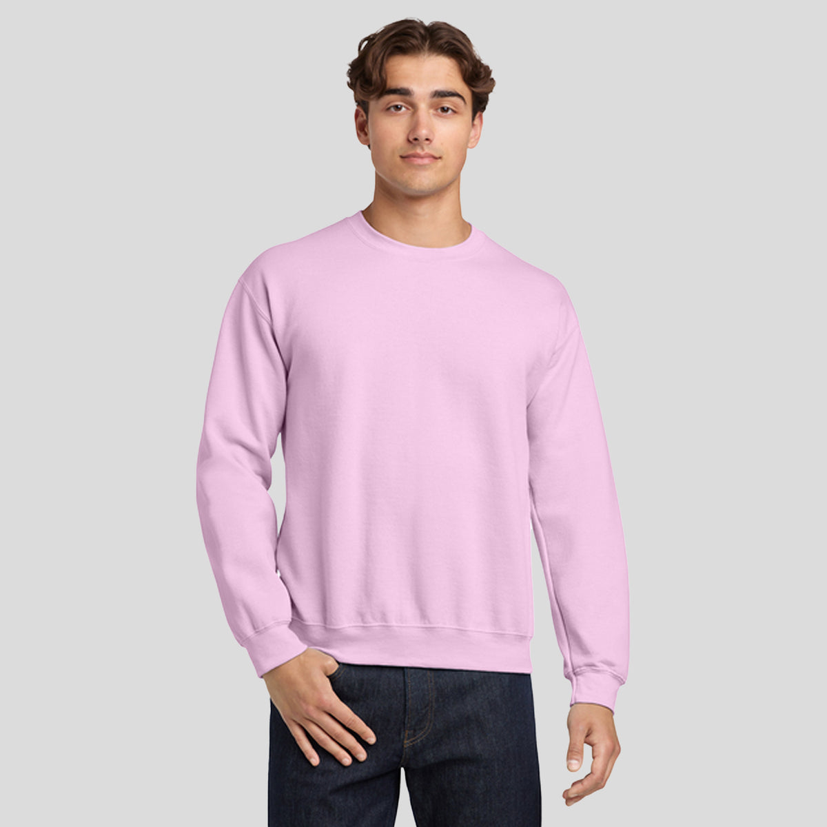 Heavy Blendβ’ Crewneck Sweatshirt | Light Pink