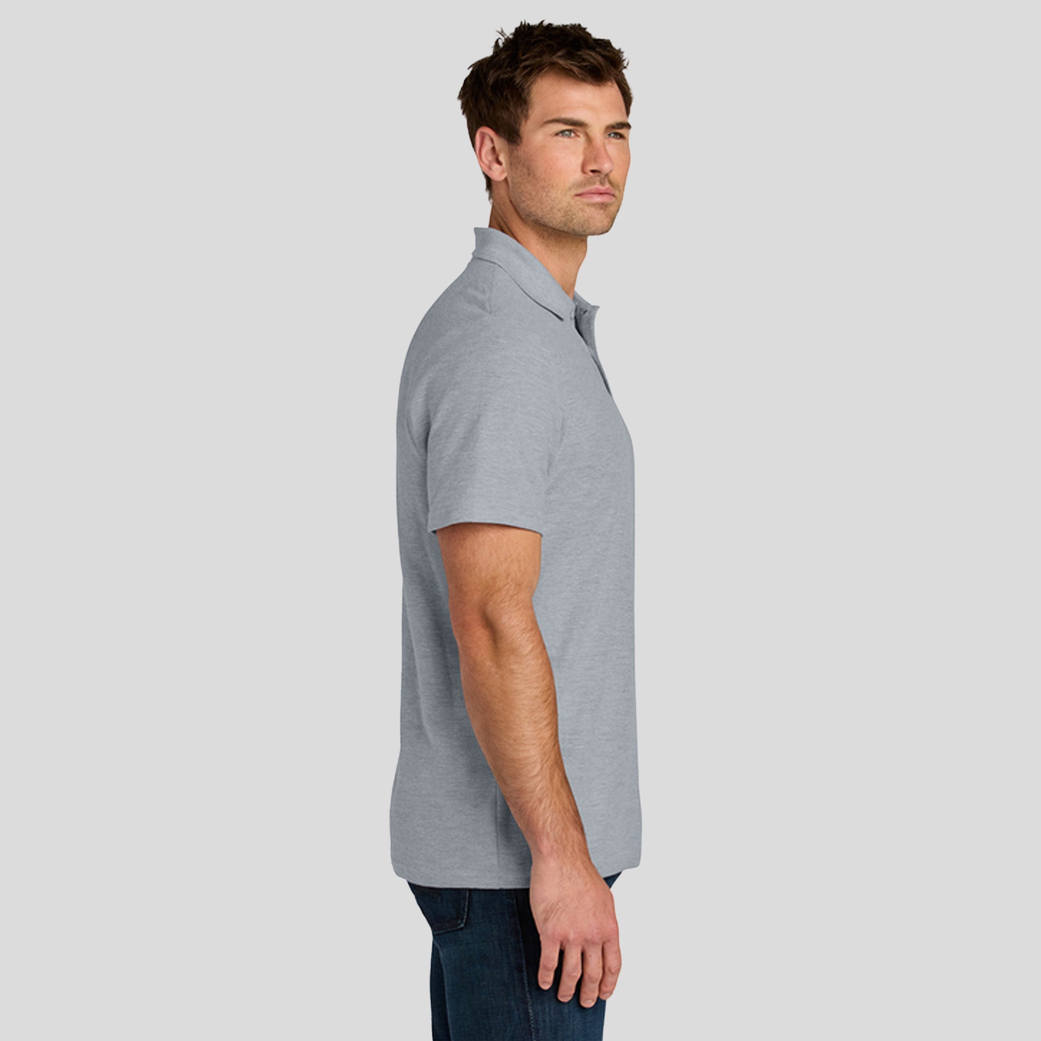 Gildanยฎ Softstyleยฎ Pique Polo | Ring Spun Sport Grey