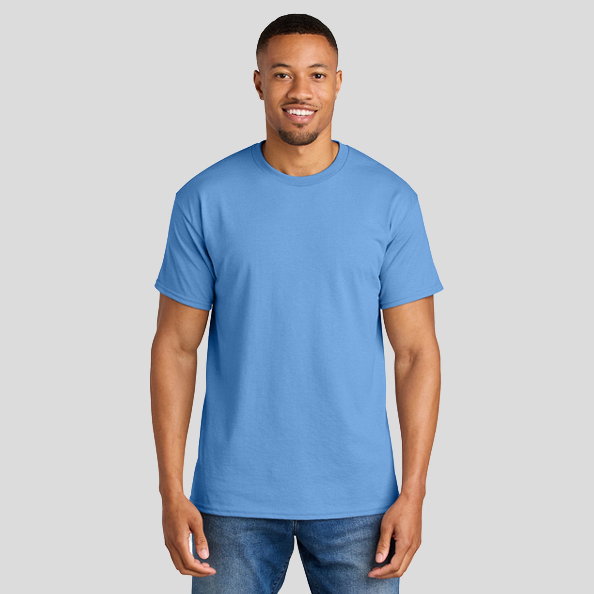 Gildanยฎ DryBlendยฎ 50 Cotton/50 Poly T-Shirt | Carolina Blue