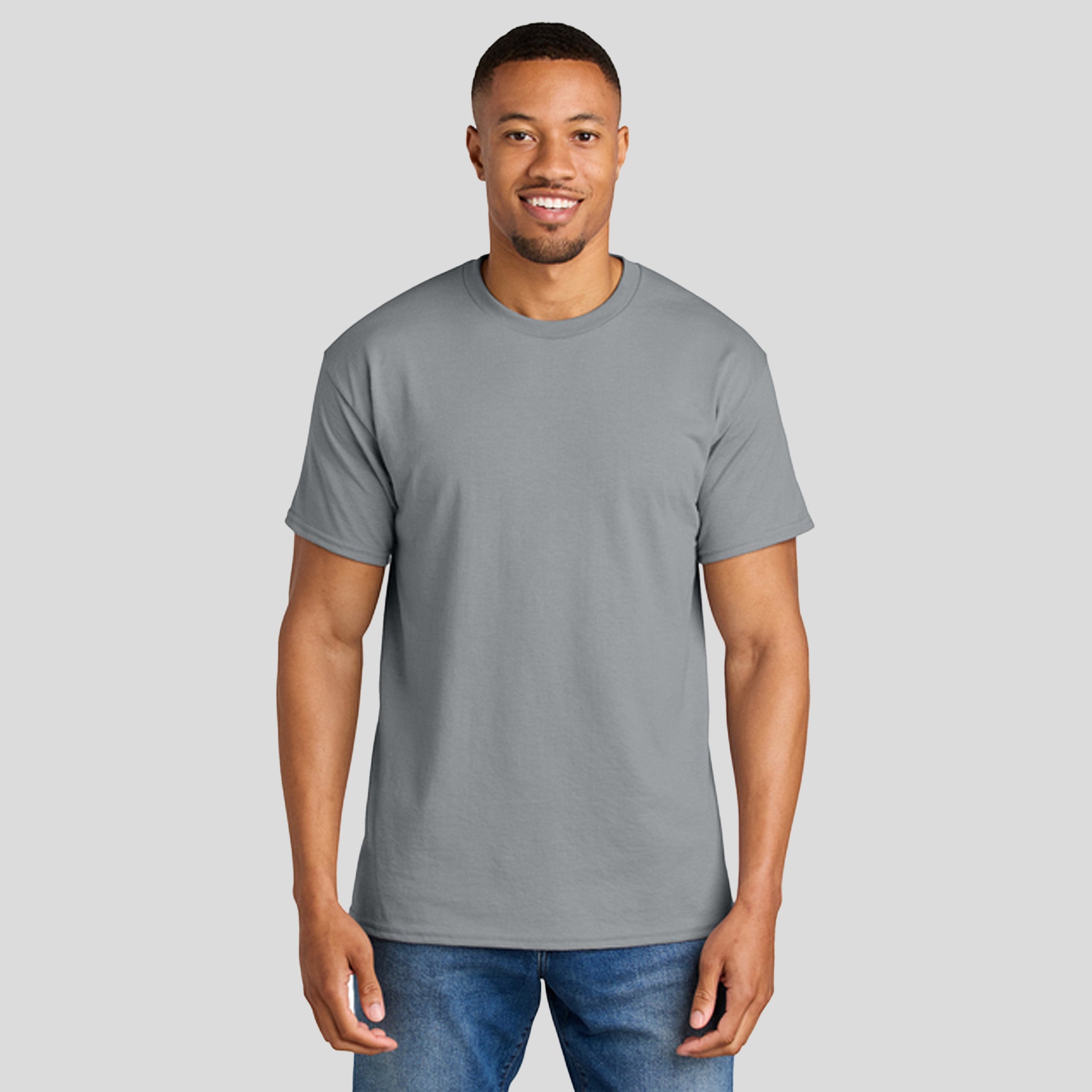 Gildanยฎ DryBlendยฎ 50 Cotton/50 Poly T-Shirt | Gravel