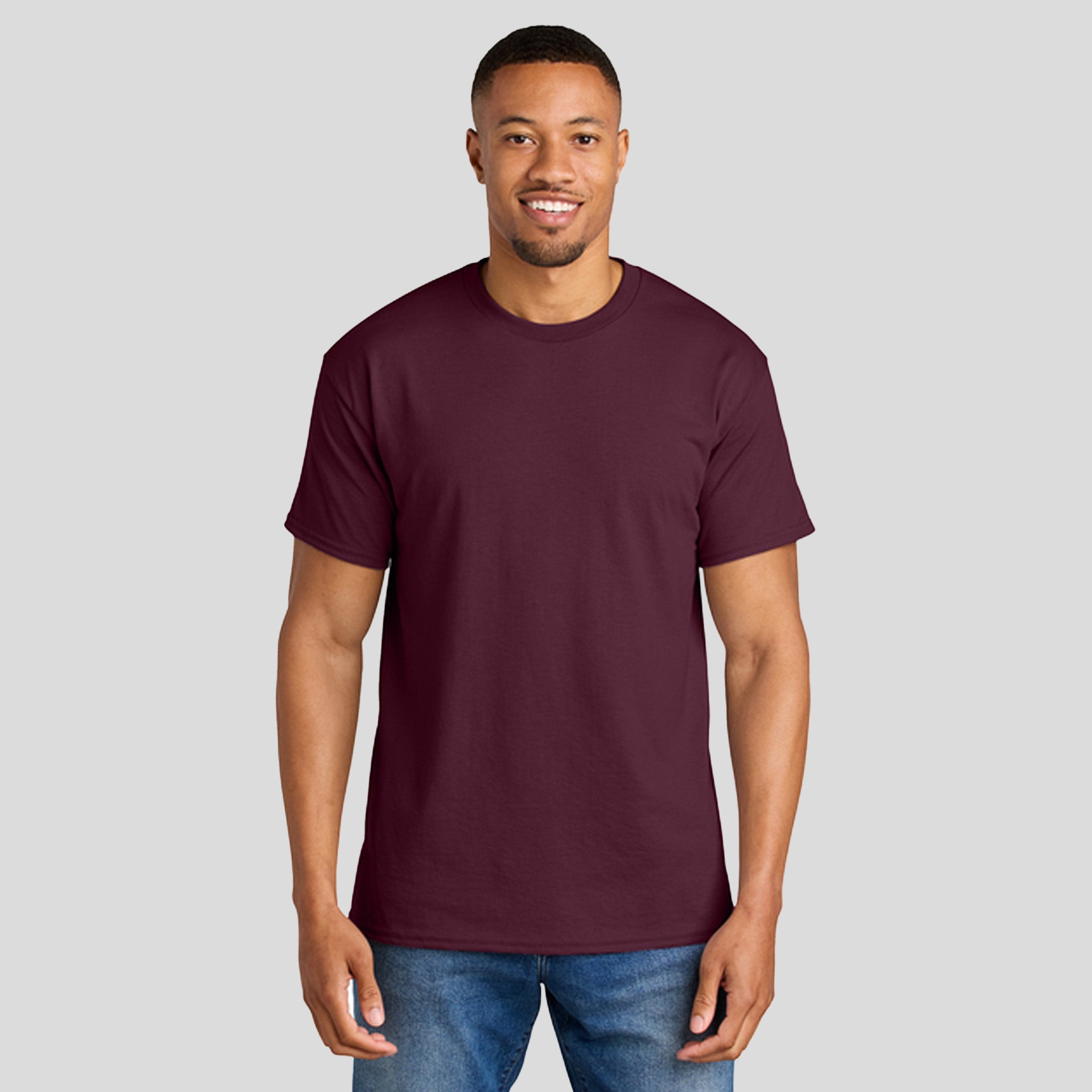 Gildanยฎ DryBlendยฎ 50 Cotton/50 Poly T-Shirt | Maroon