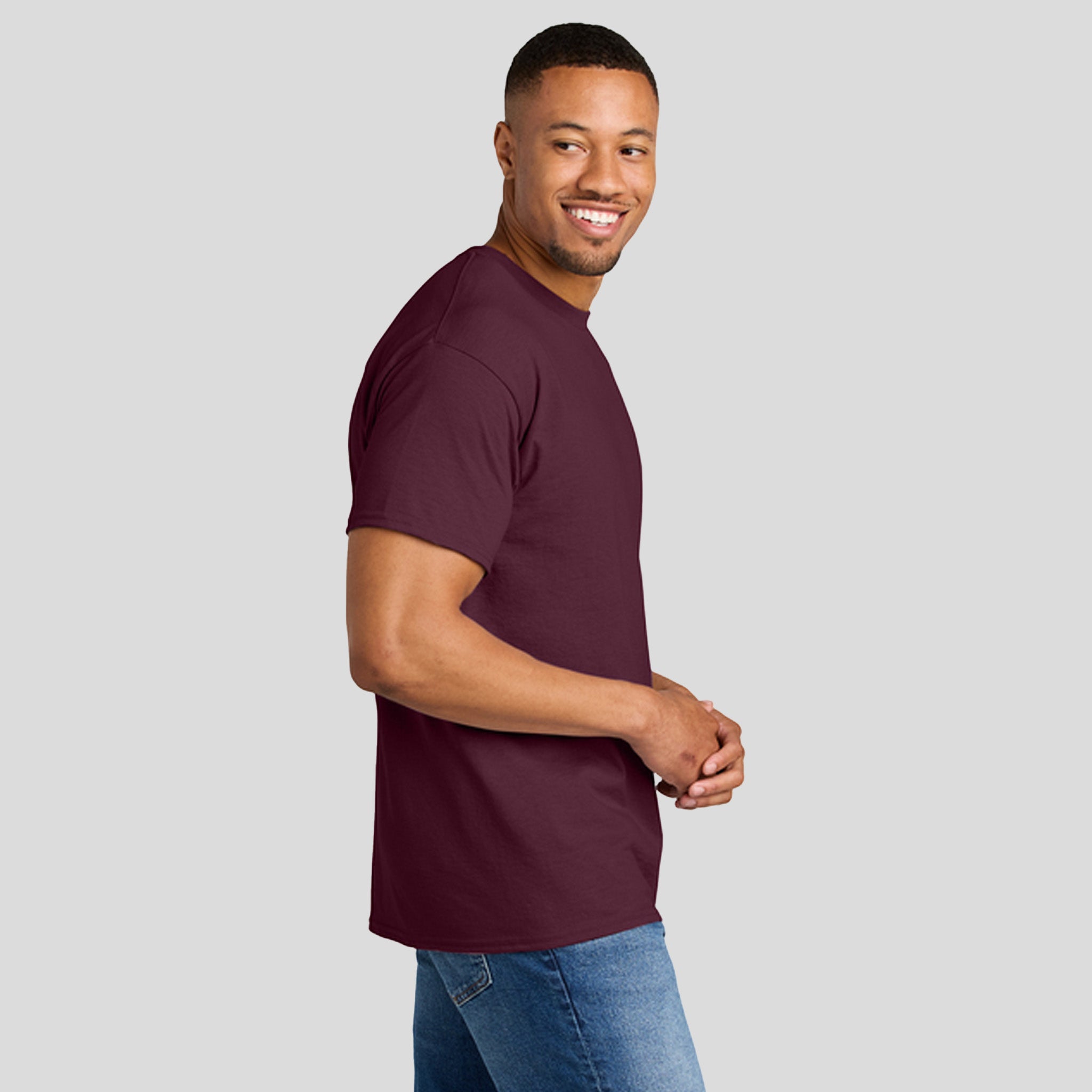 Gildanยฎ DryBlendยฎ 50 Cotton/50 Poly T-Shirt | Maroon