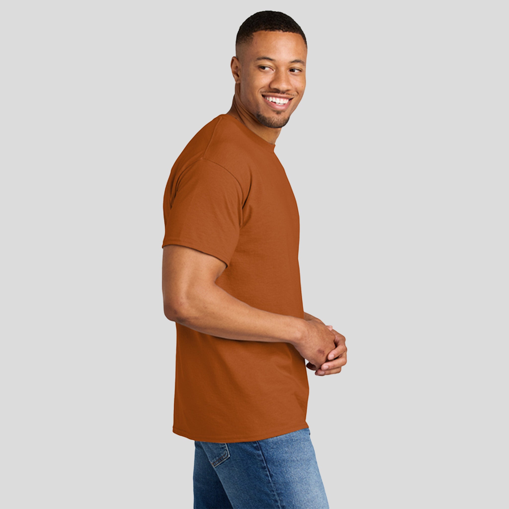Gildanยฎ DryBlendยฎ 50 Cotton/50 Poly T-Shirt | Texas Orange
