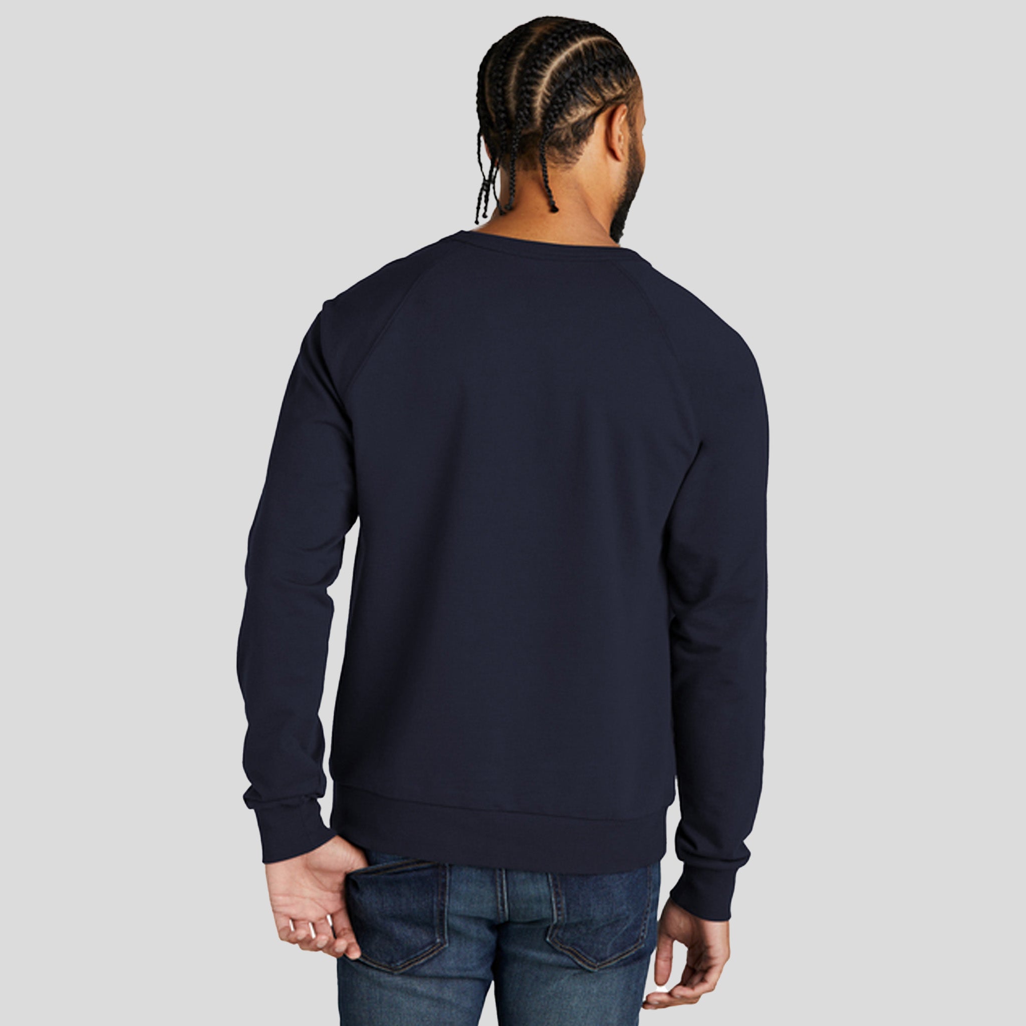 Unisex Organic French Terry Crewneck Sweatshirt | Night Sky Navy
