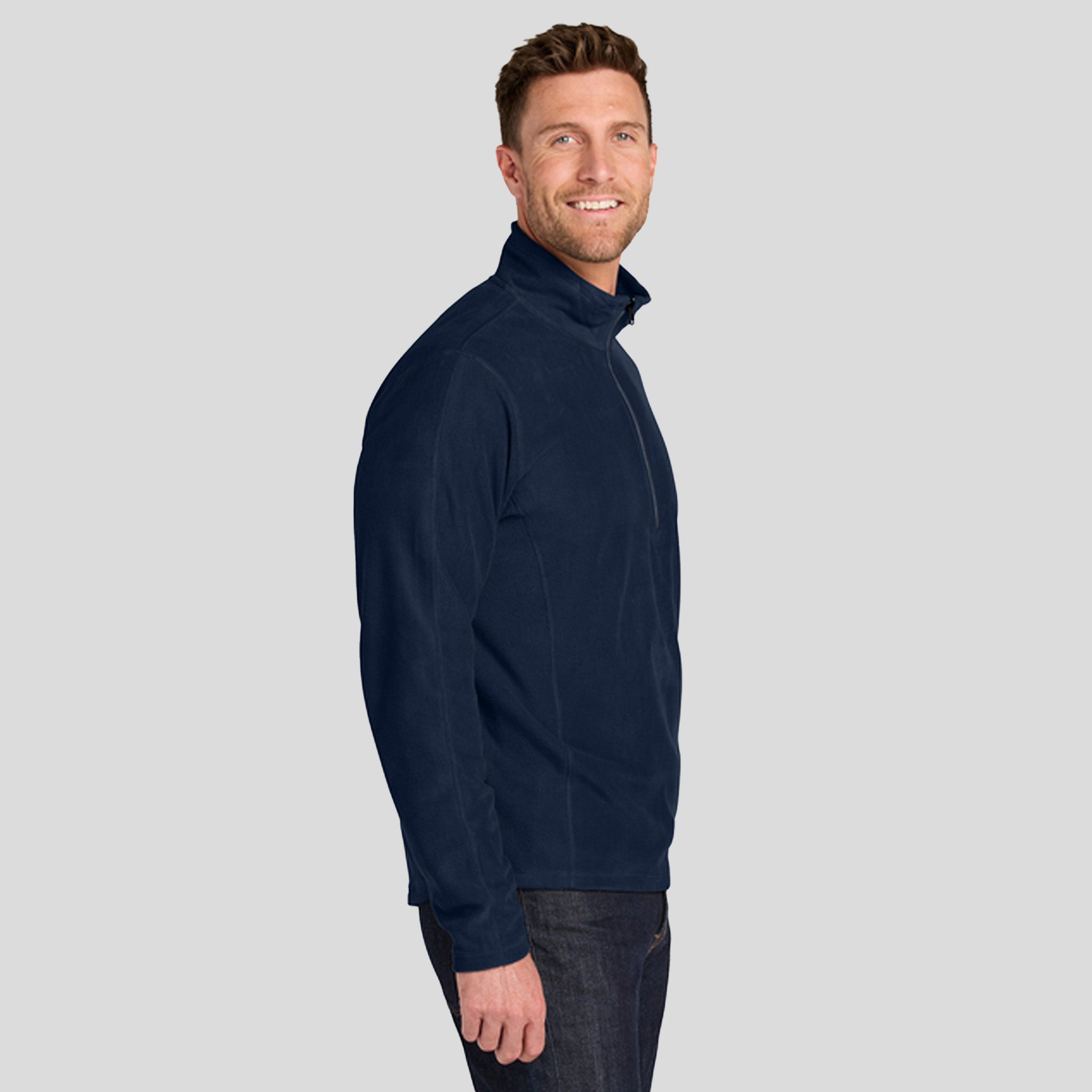 Microfleece 1/2-Zip Pullover | True Navy
