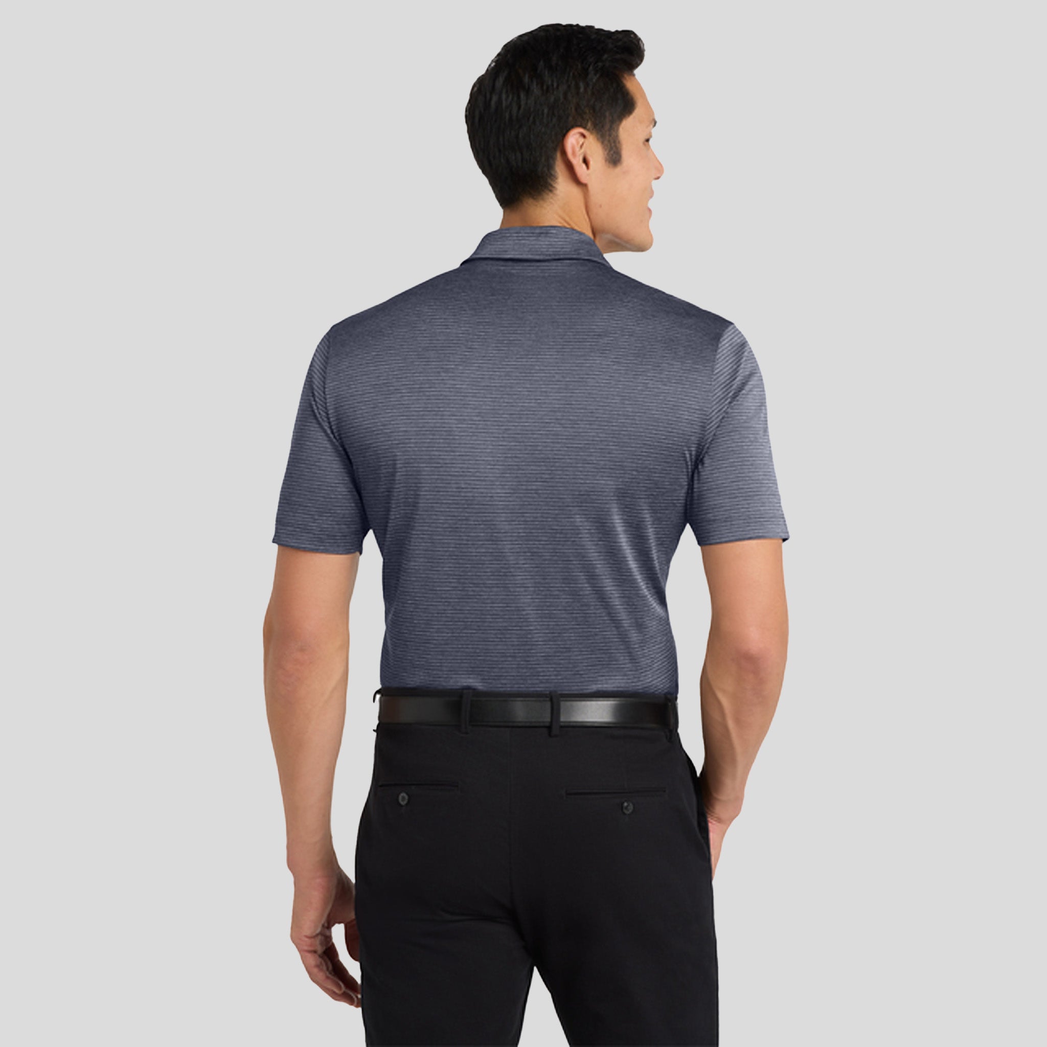 Shadow Stripe Polo | River Blue Navy
