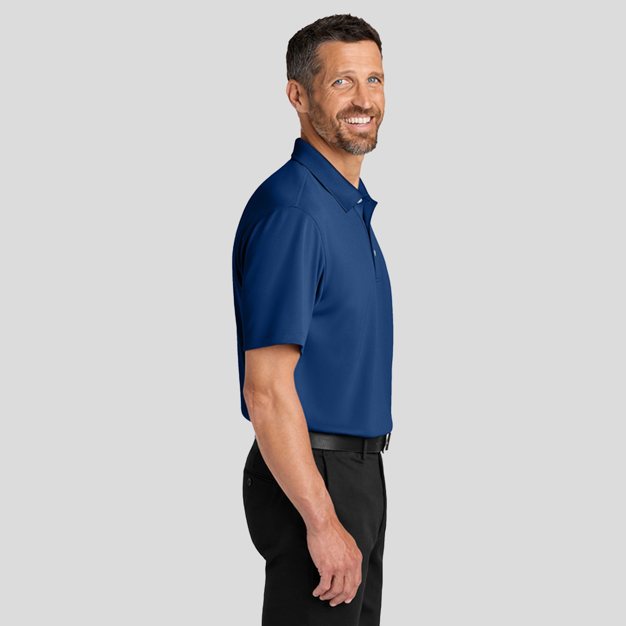 Men's Dry Zoneยฎ Stain-Release Grid Polo | Royal