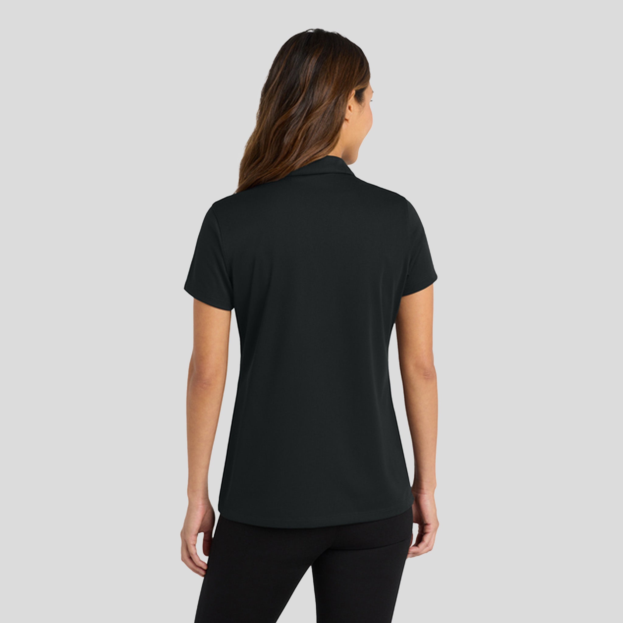Women's Tech Pique Polo | Black