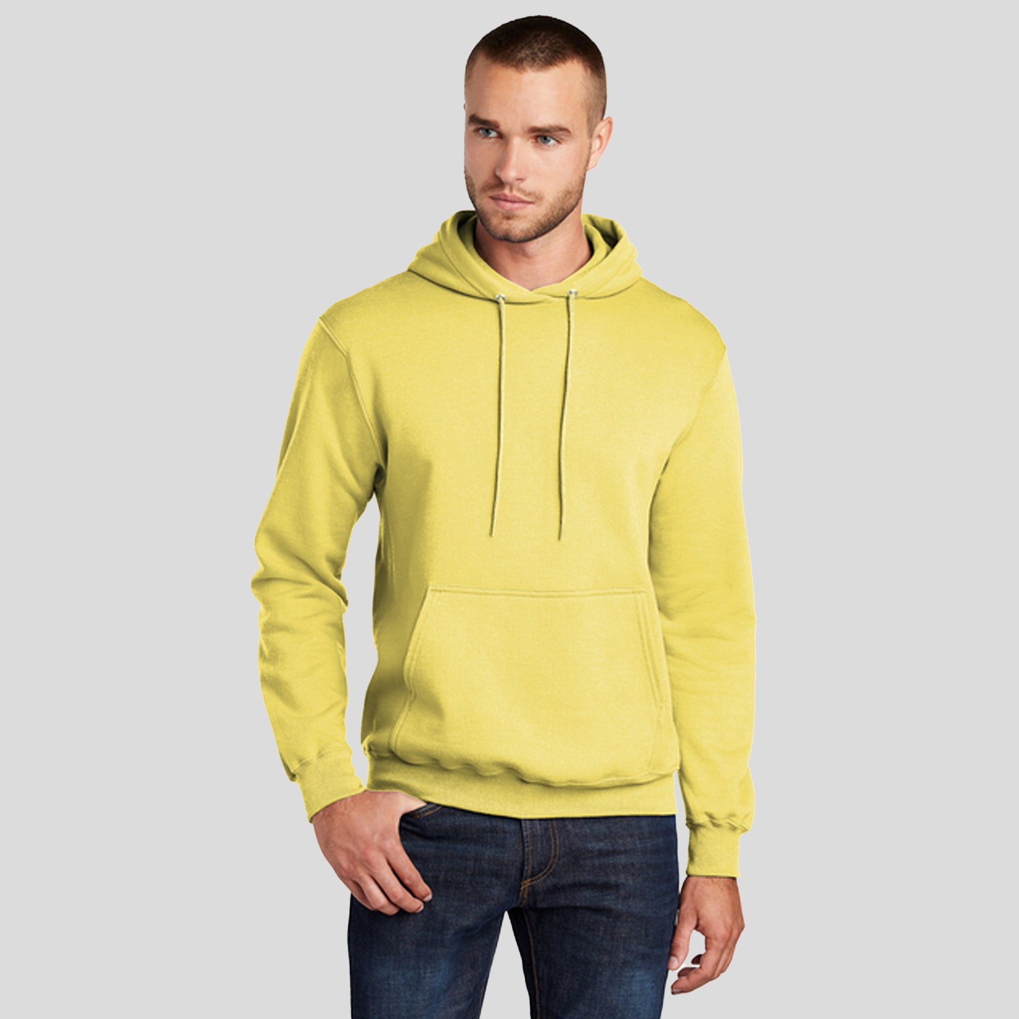 Core Fleece Pullover Hooded Sweatshirt | Yellow