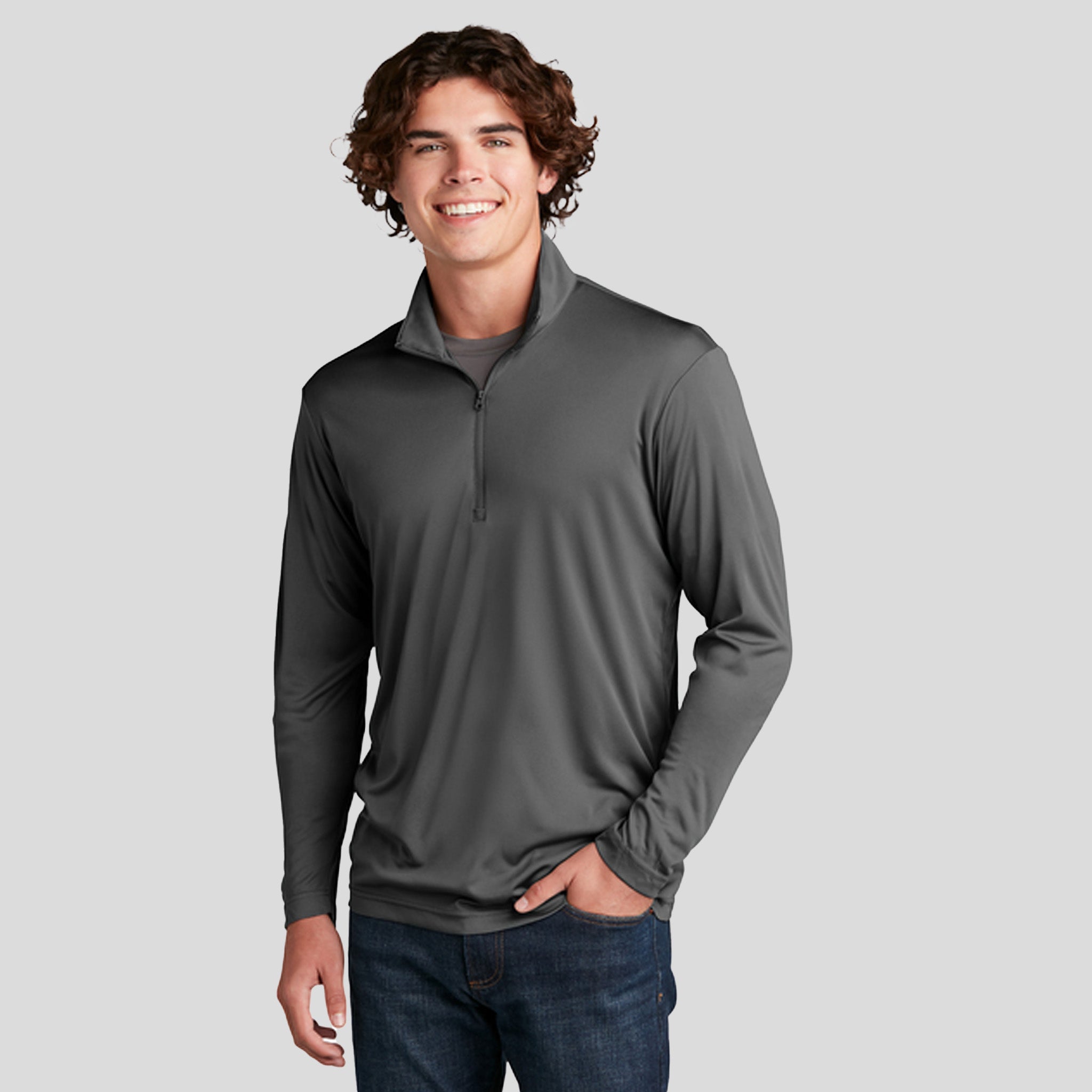 PosiChargeยฎ Competitorโข 1/4-Zip Pullover | Iron Grey