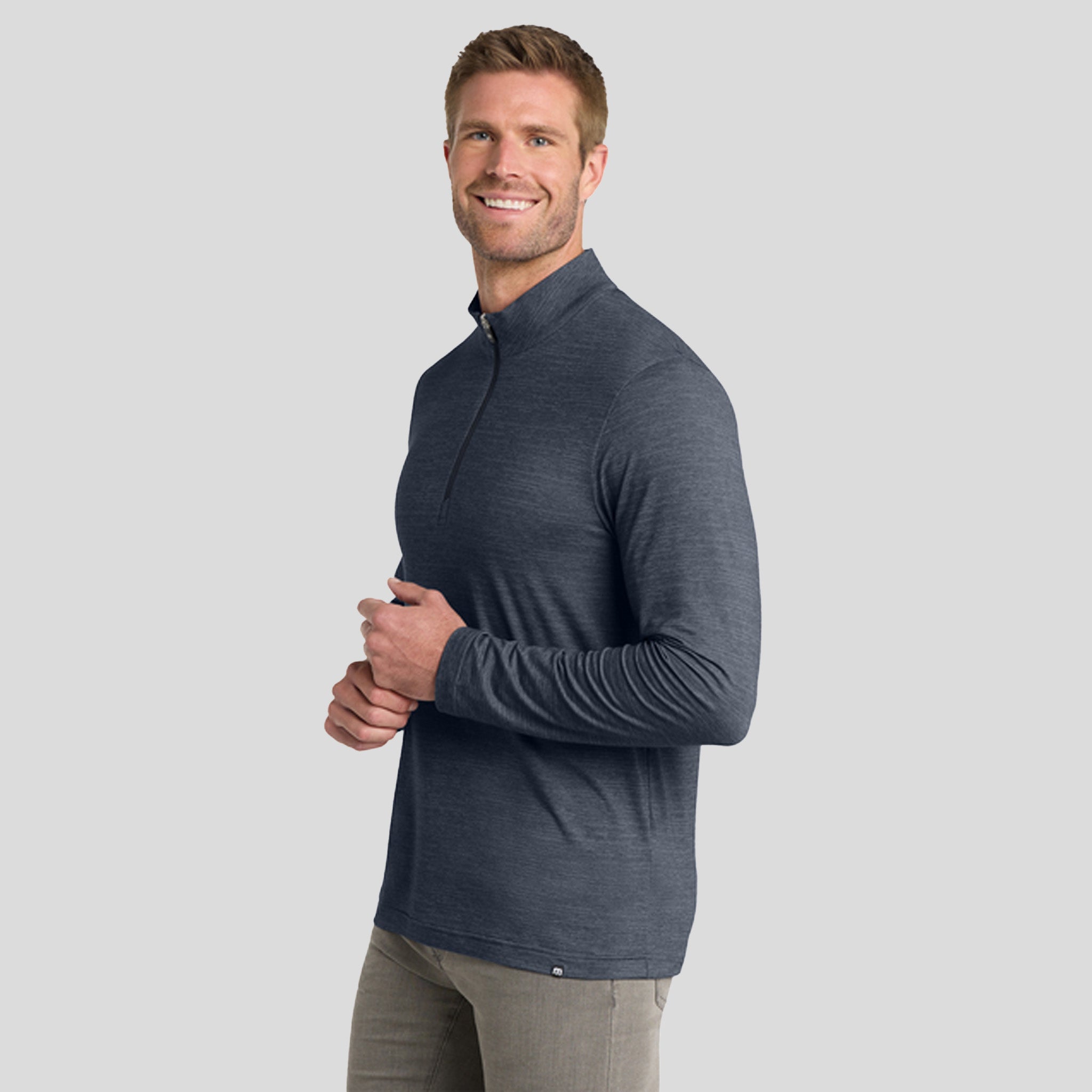Crestview 1/4-Zip | Vintage Indigo Heather