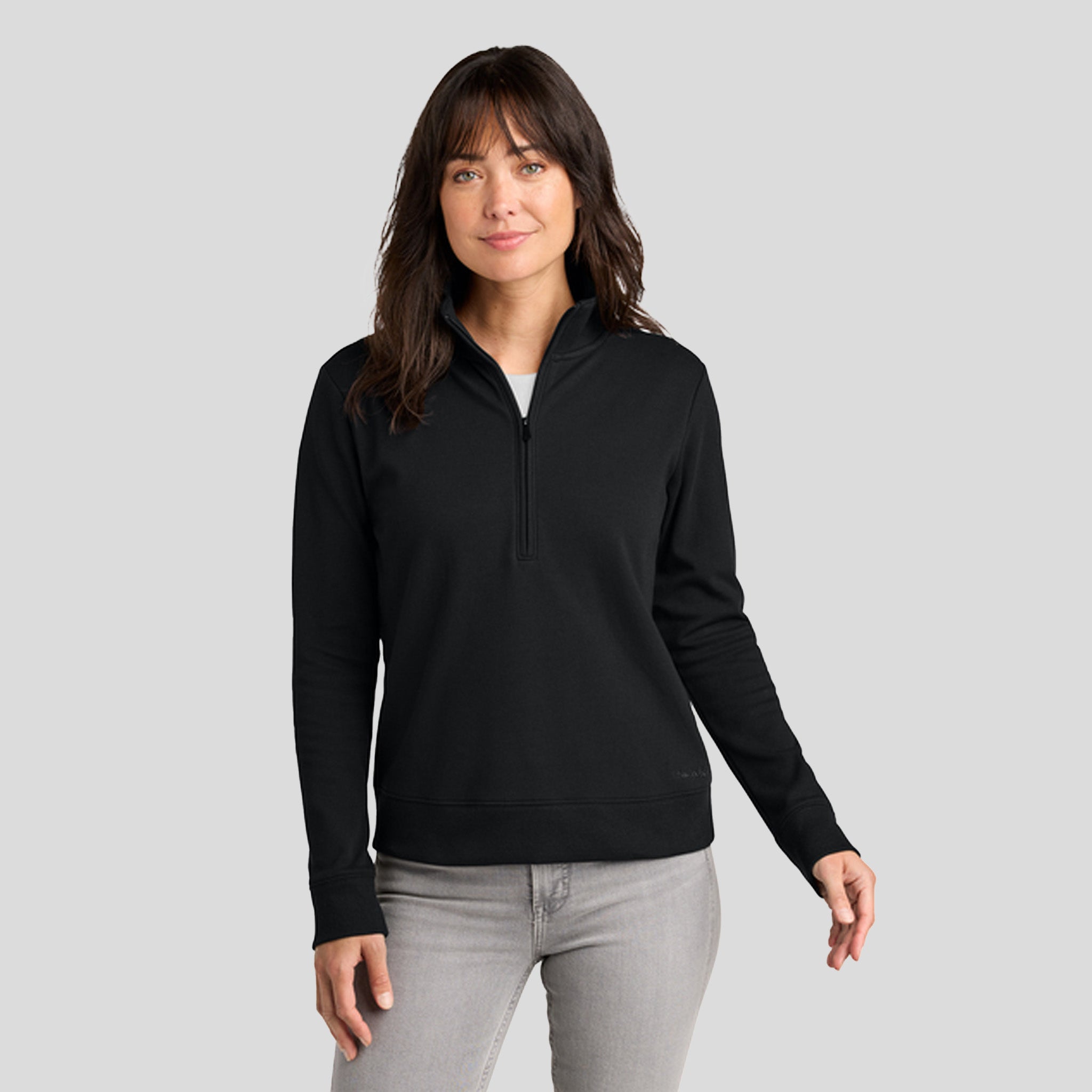 Womenโs Ocean Villa 1/4-Zip | Black