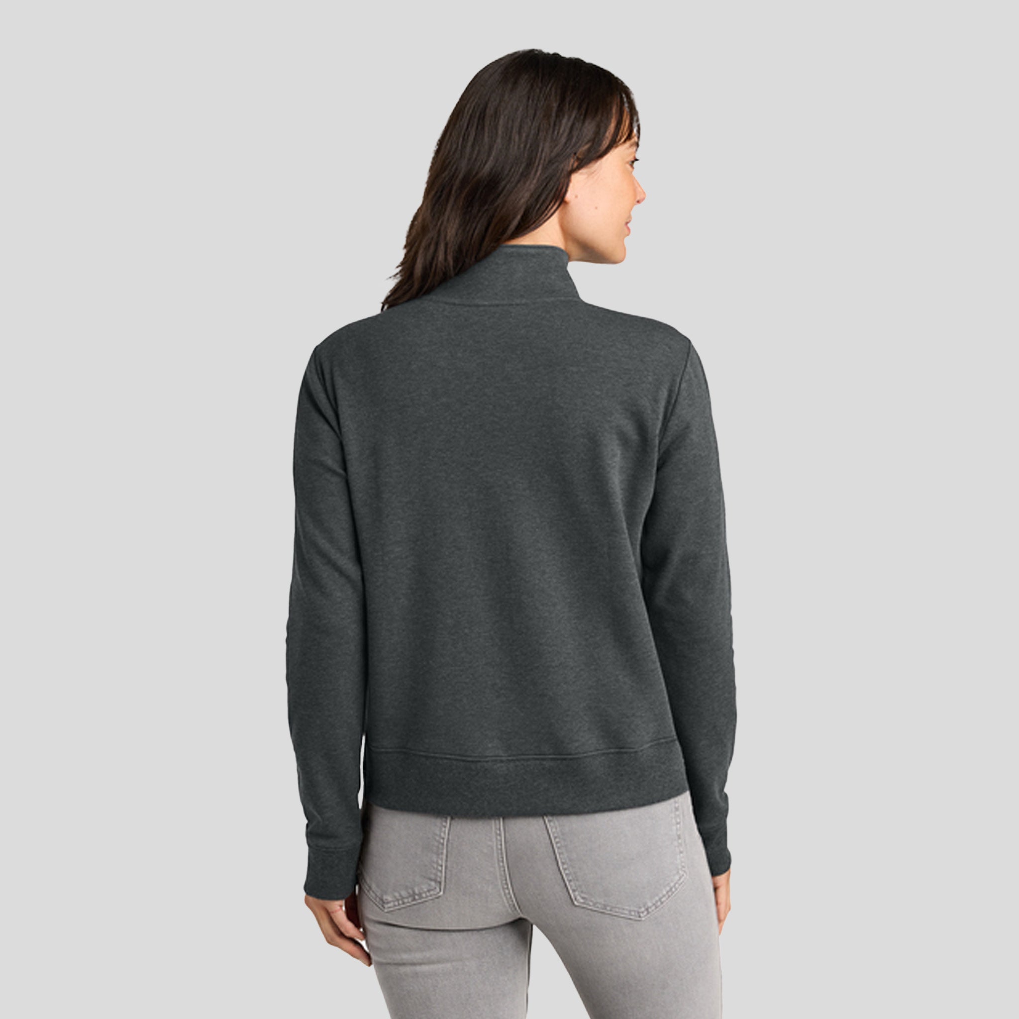 Womenโs Ocean Villa 1/4-Zip | Dark Grey Heather