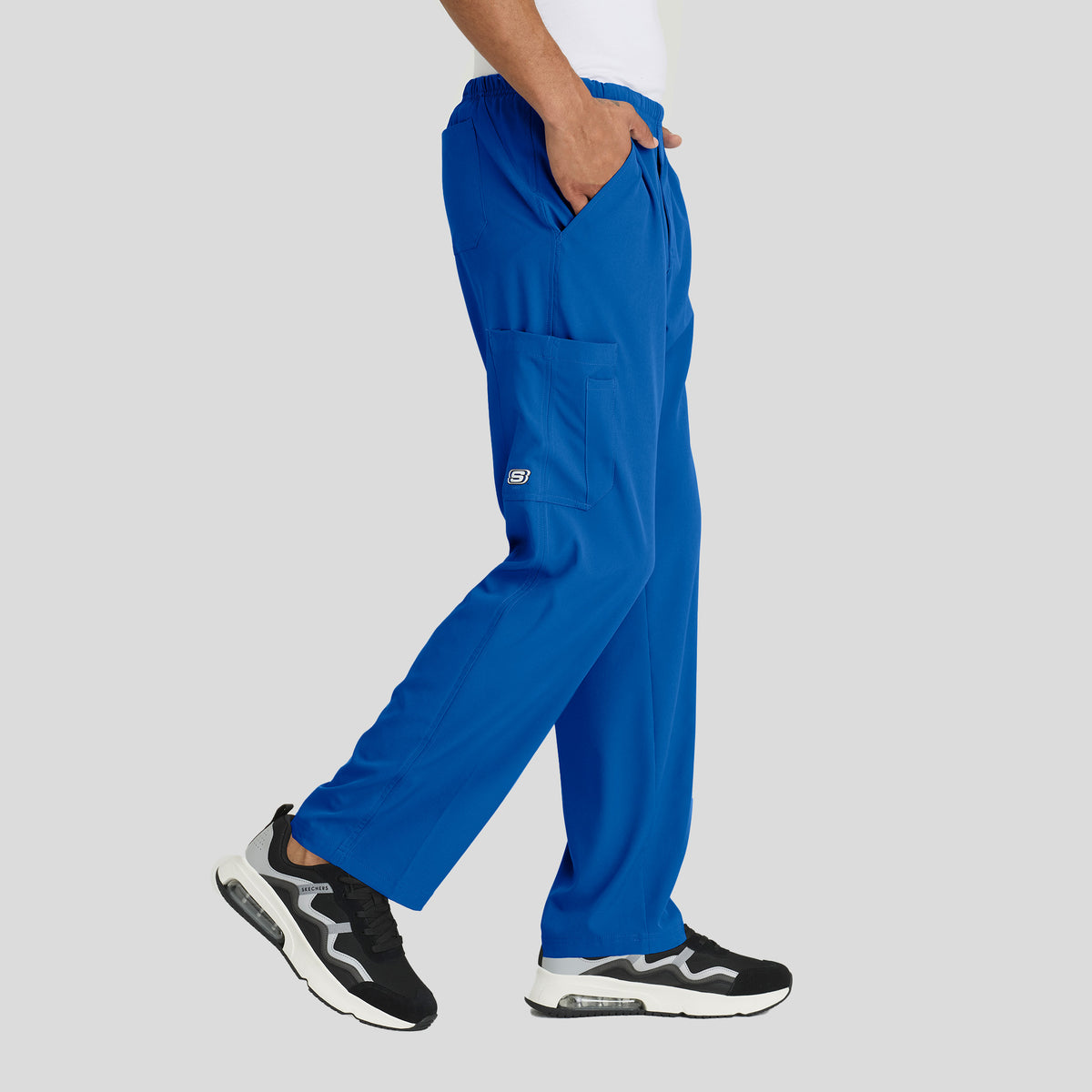 Men's Structure 4-Pockets Zip-Fly Scrub Pant | Royal