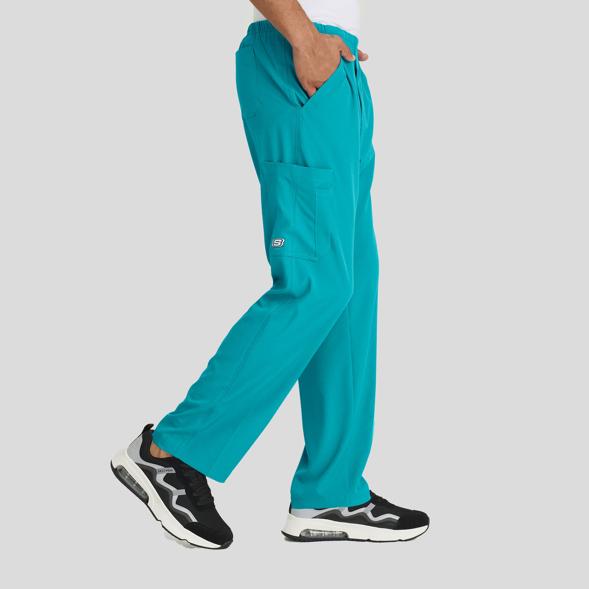 Men's Structure 4-Pockets Zip-Fly Scrub Pant | Teal