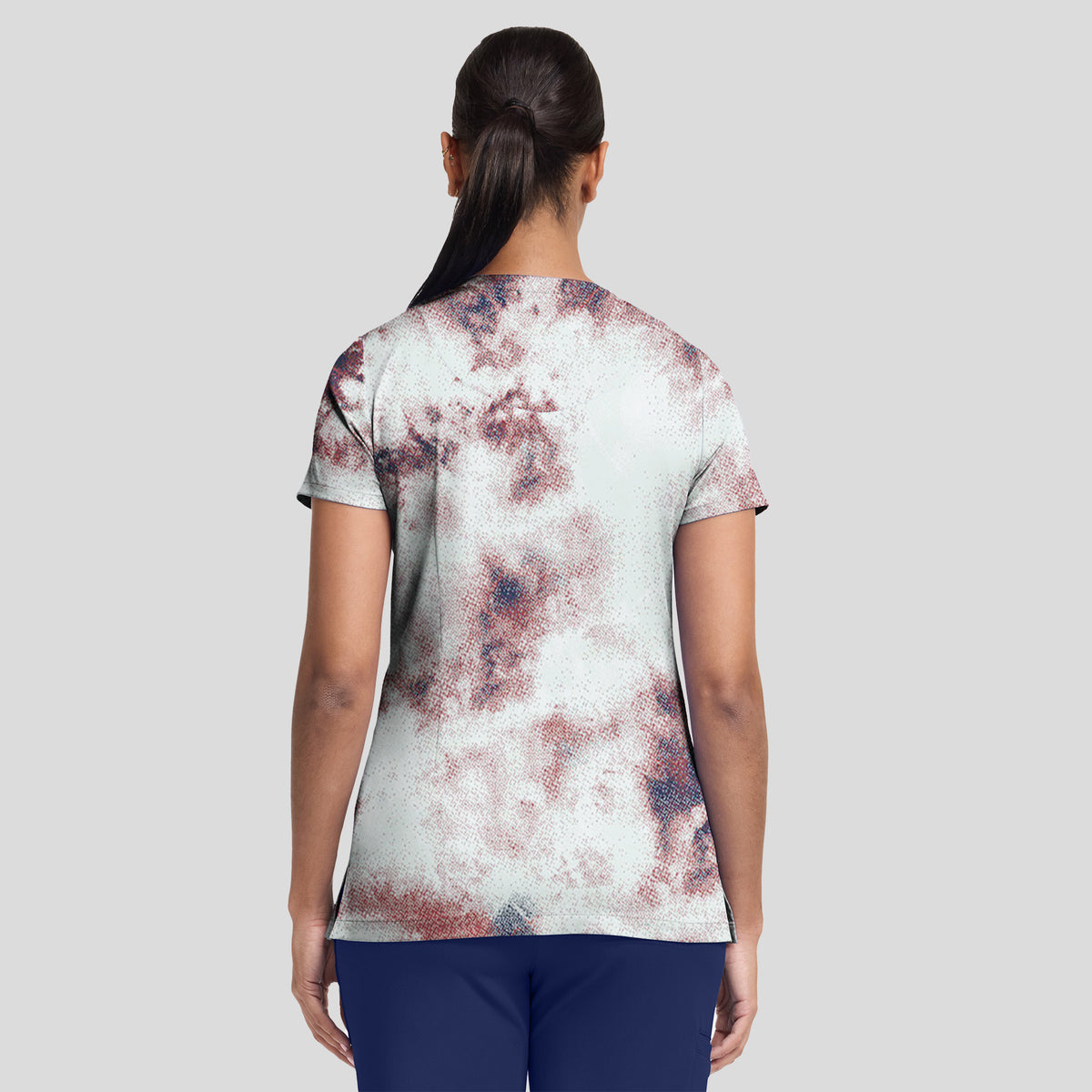 Ivy Print Scrub Top | Soft Fractures