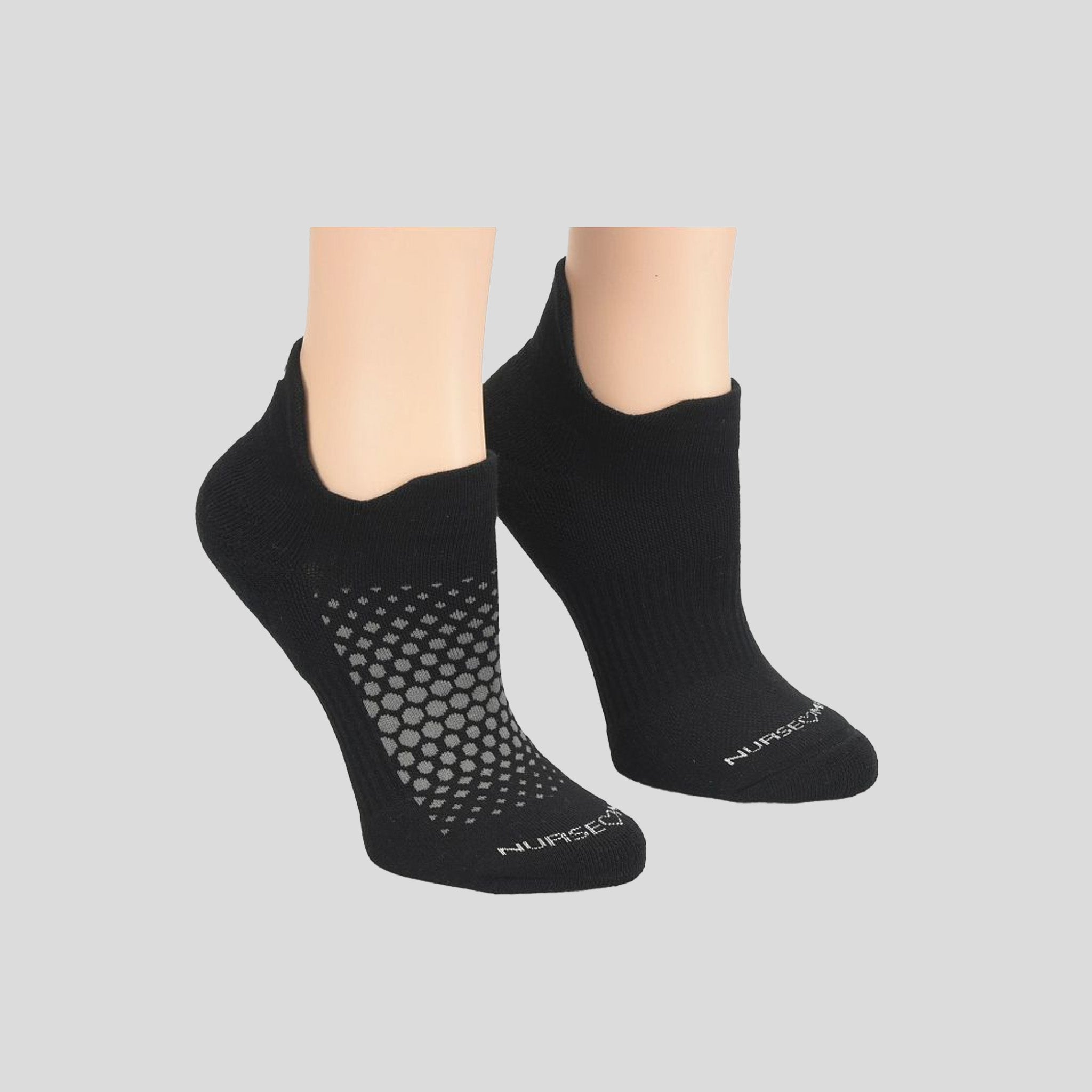 Active Stride Anklets |  Black/Silver