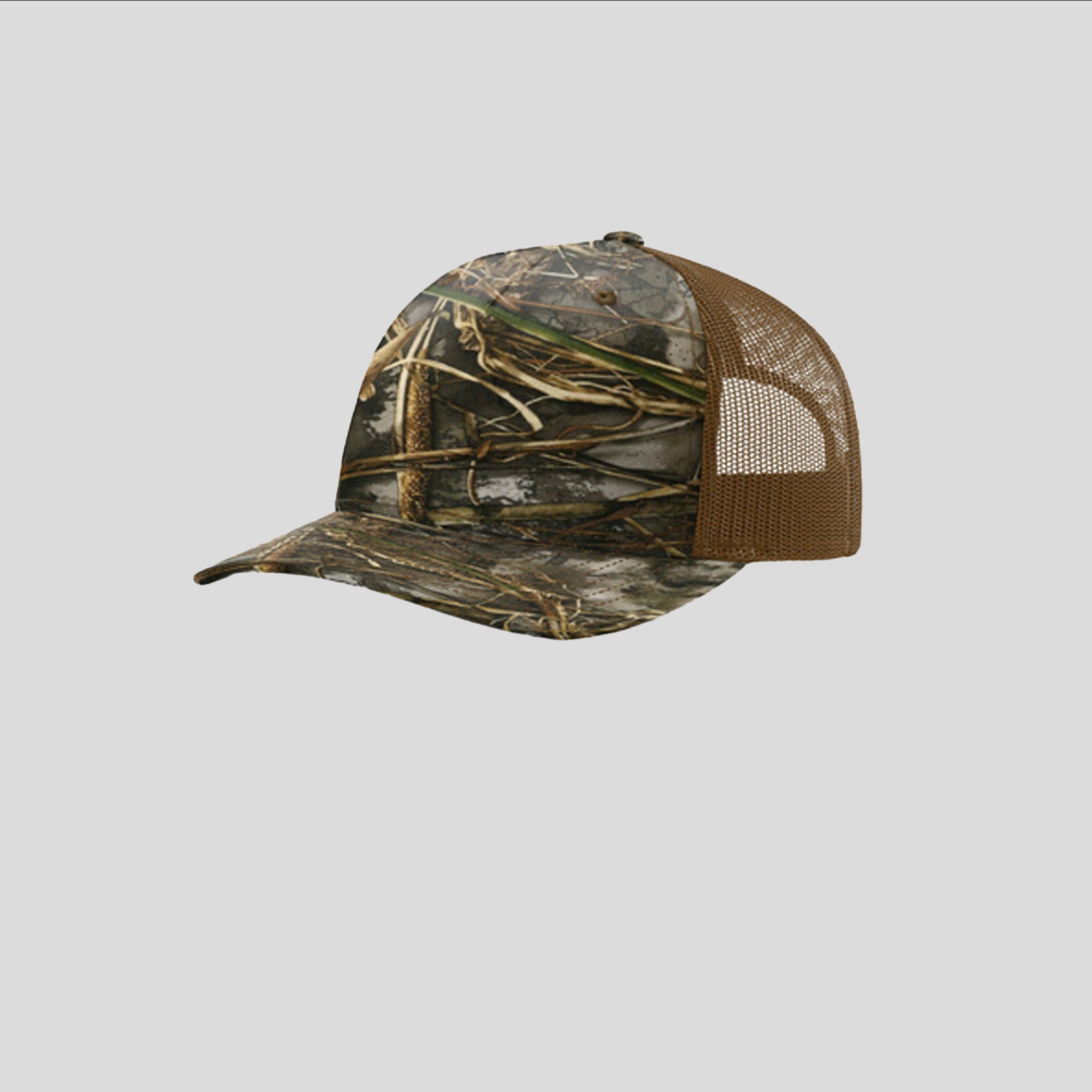 Printed Five-Panel Trucker Hat | Realtree Max-7/Buck