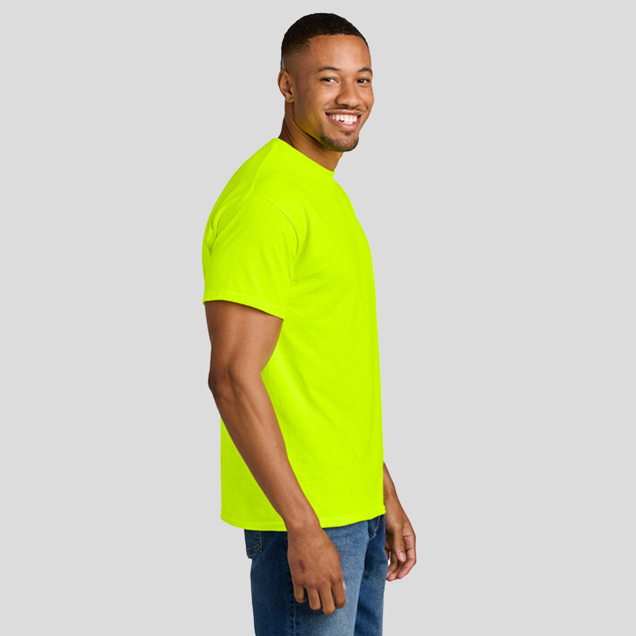 Gildan® DryBlend® 50 Cotton/50 Poly T-Shirt | Safety Green