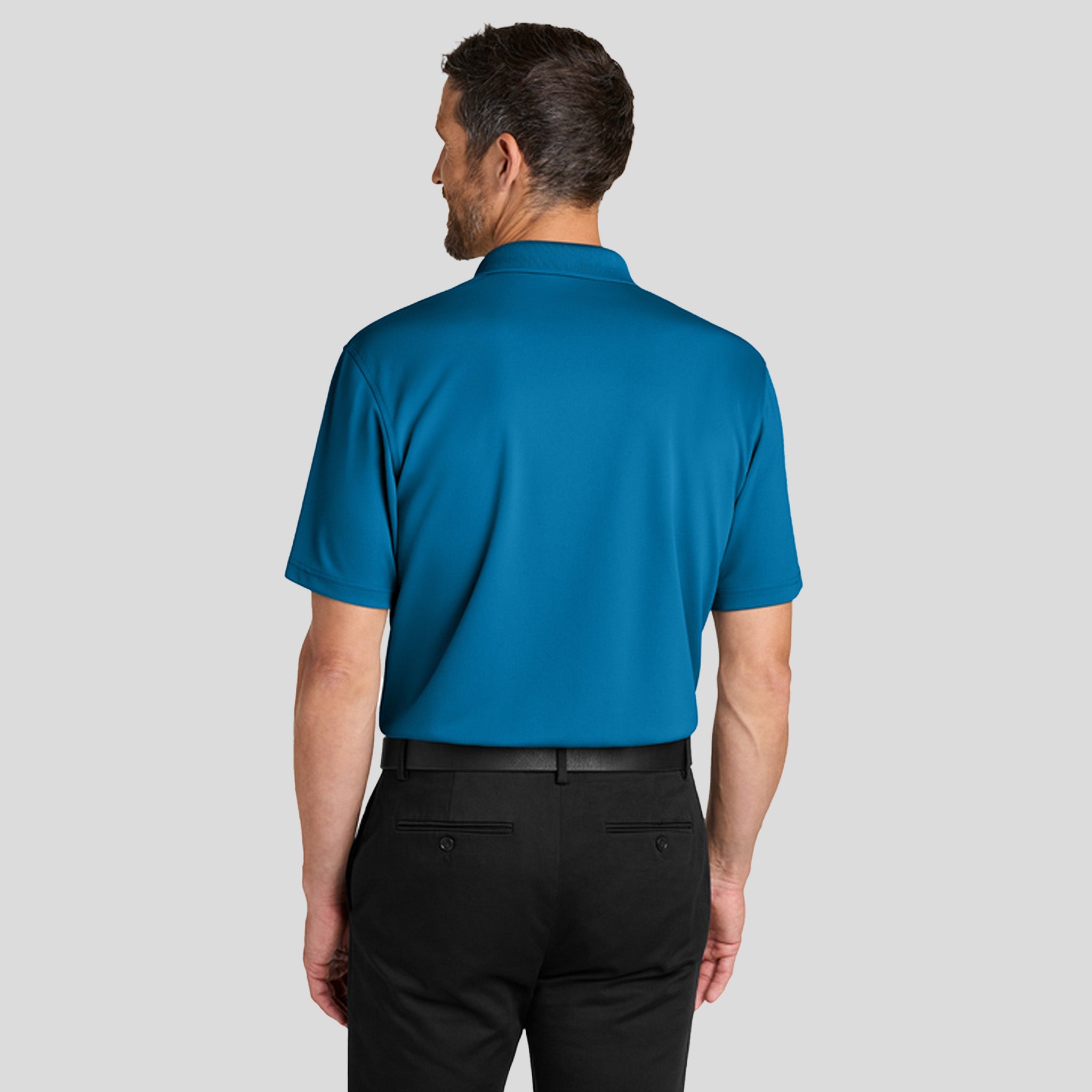 Men's Dry Zone® Stain-Release Grid Polo | Imperial Blue