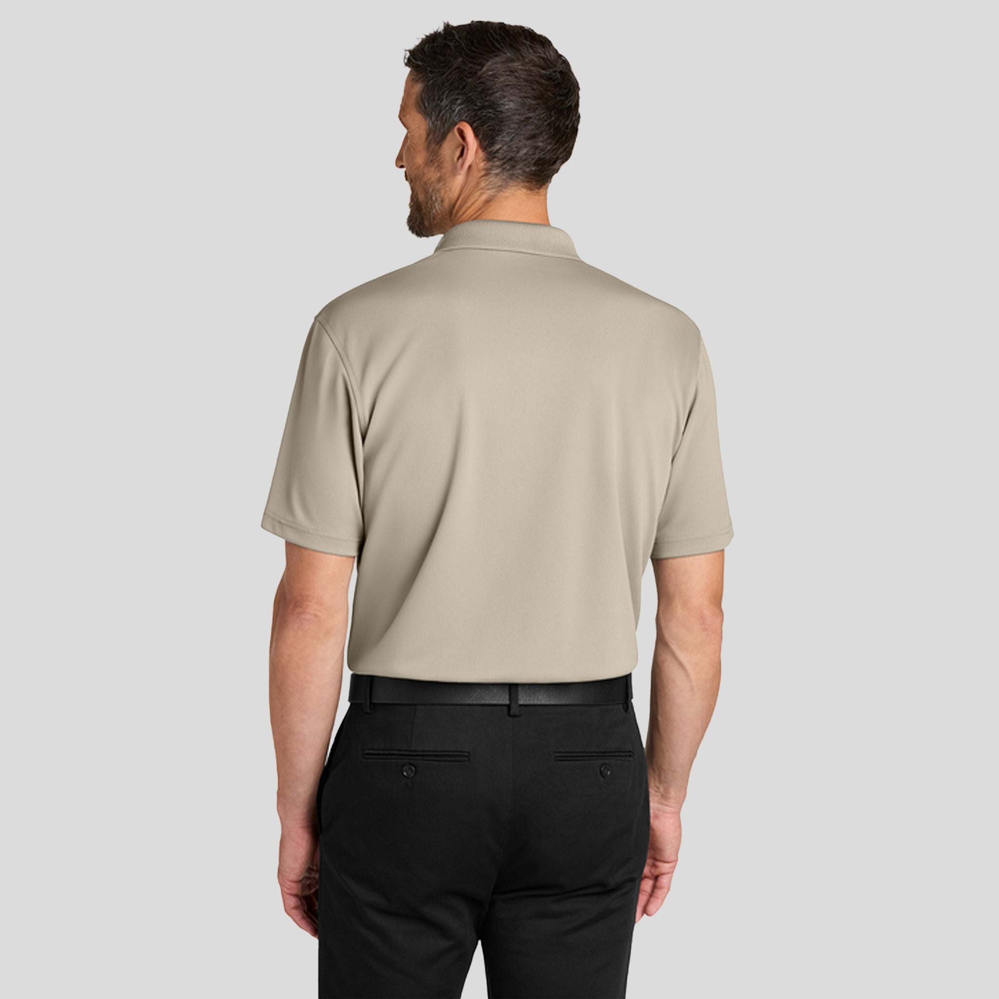 Men's Dry Zone® Stain-Release Grid Polo | Sahara