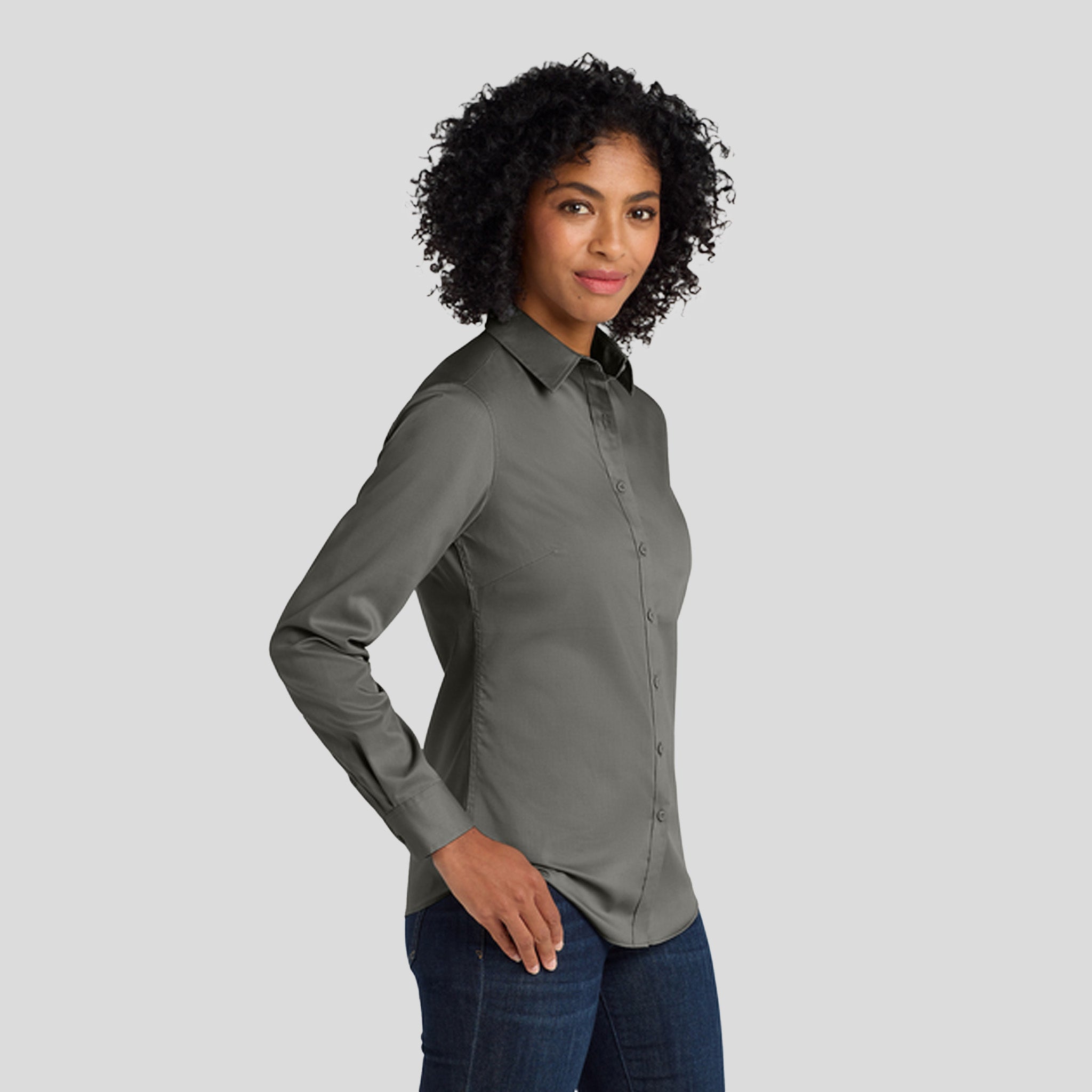 Women's SuperPro™ Twill Shirt | Sterling Grey