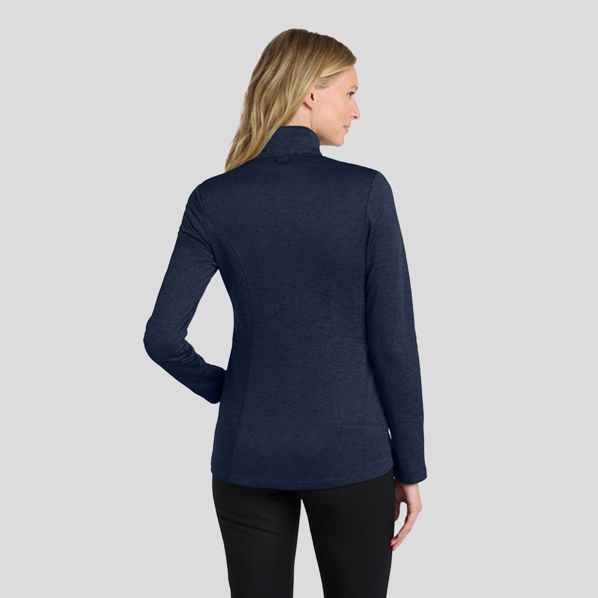 Women's Collective Striated Fleece Jacket | River Blue Navy Heather