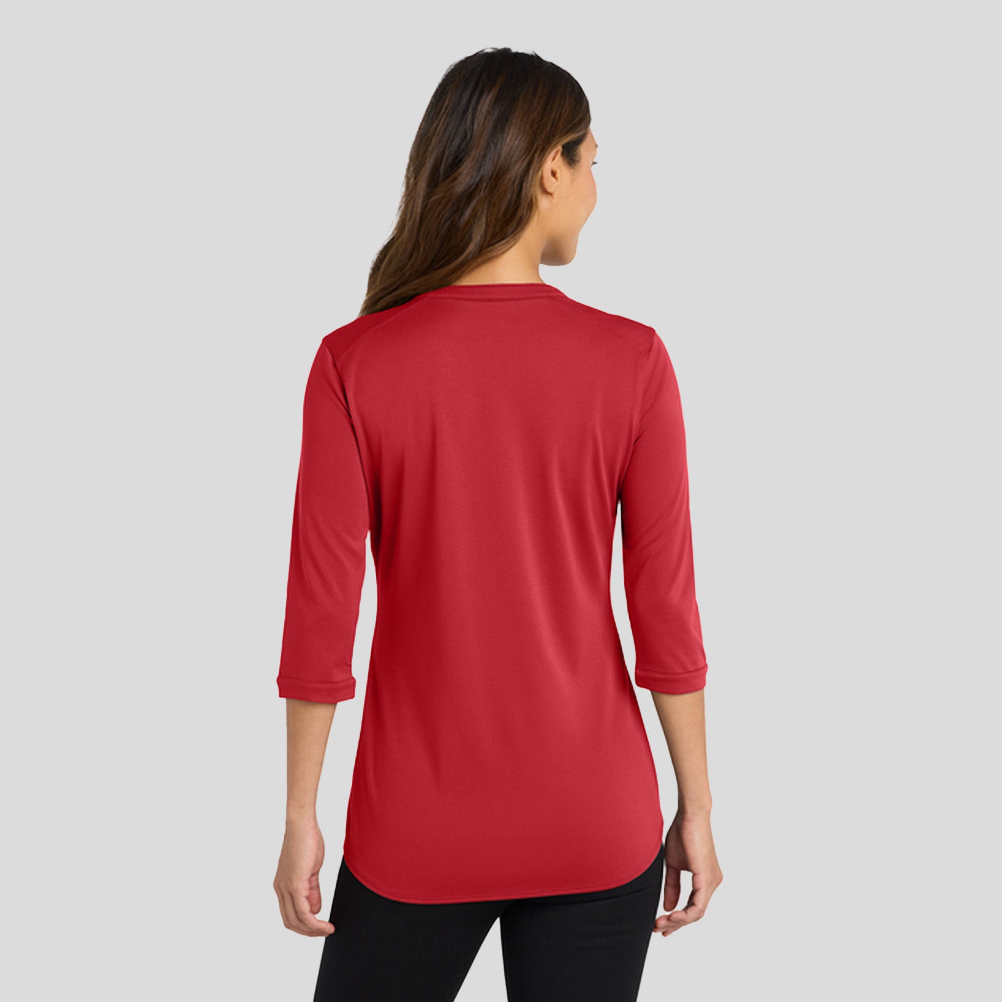 Women's UV Choice Pique Henley | Rich Red