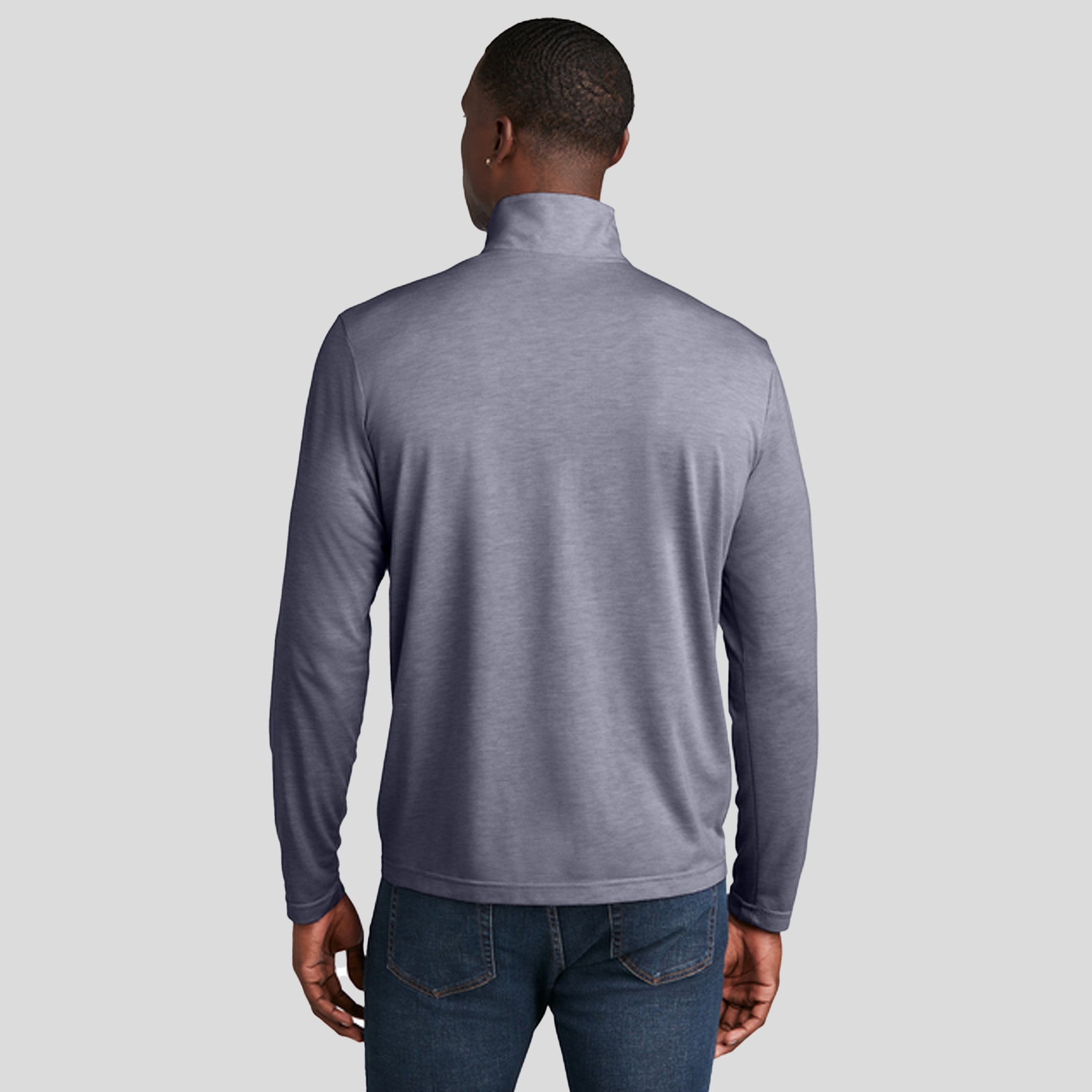 PosiCharge ® Tri-Blend Wicking 1/4-Zip Pullover | True Navy Heather