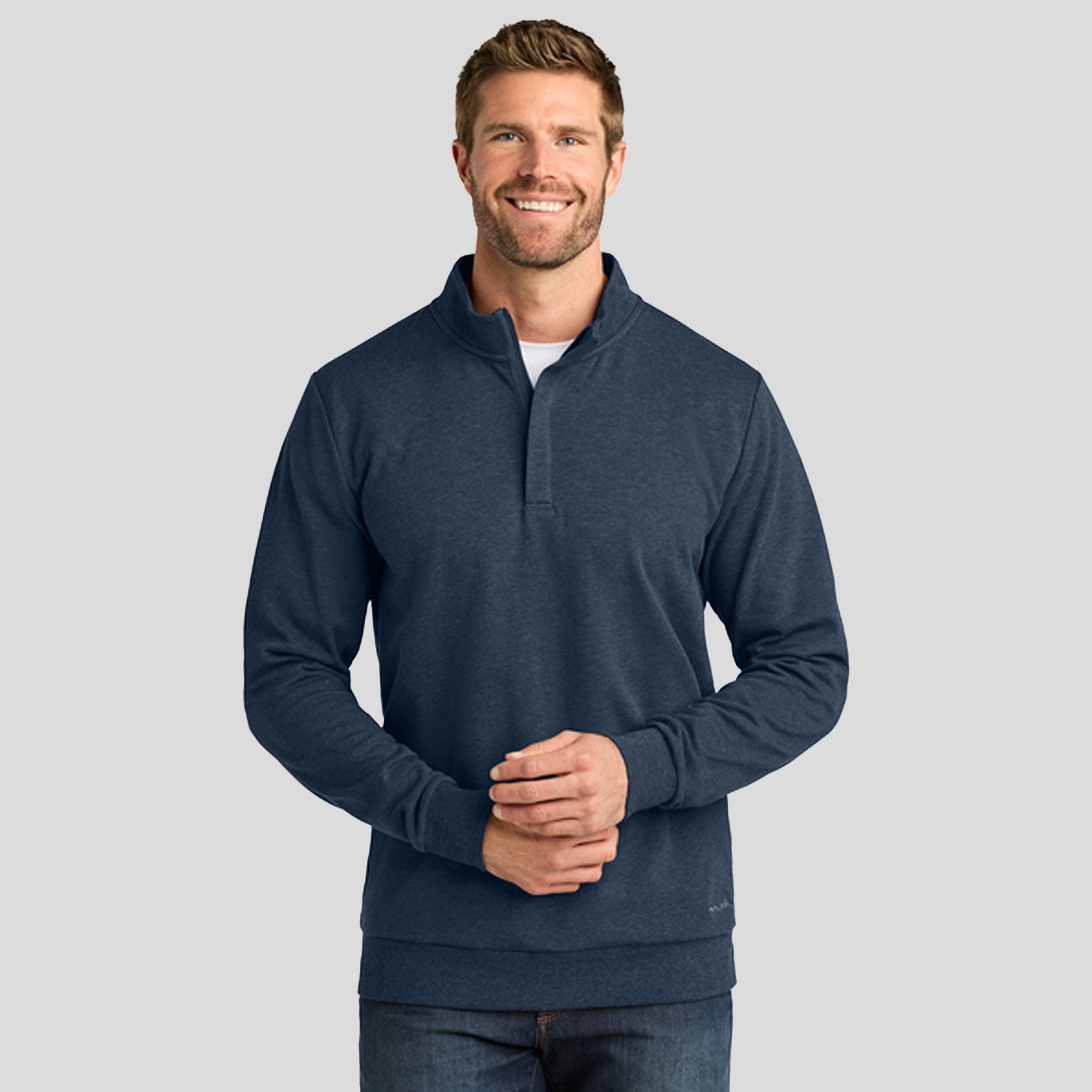 Men's Ocean Villa 1/4-Zip | Blue Heather